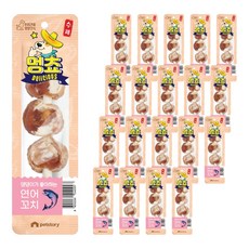펫스토리 강아지 멍쵸 꼬치구이 간식, 25g, 20개, 연어