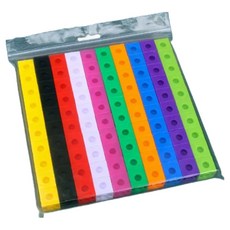 브레인키즐 수학 연결큐브 기본형 10종 x 10p 세트, 1세트