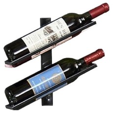 Mineric 歐式鐵製壁掛式葡萄酒展示架 2瓶