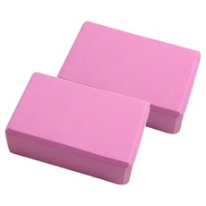 624C EVA 고밀도 요가블럭 120g, 핑크, 2개