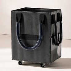 아트조이 대용량 롤링카트, 블랙, 1개