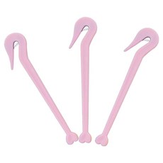 수스다 헤어 이지컷 고무줄 머리끈 제거칼, 3개, 연핑크