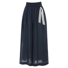 Sellys 女款車線寬版鬆緊長褲 I5B-CPT074