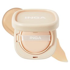 INGA Cosmetics 水光日常氣墊粉餅 9g, 21N 亮膚米色, 1個