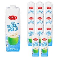 카르타 코코넛 워터, 12개, 1L