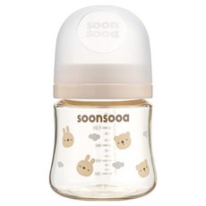soonsooa PPSU 奶瓶, 米色, 1個, 160ml