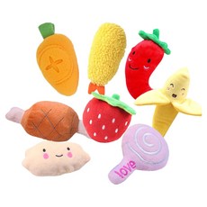 티티펫 반려동물 봉제인형 삑삑이 장난감 8종 세트, 랜덤발송, 1세트