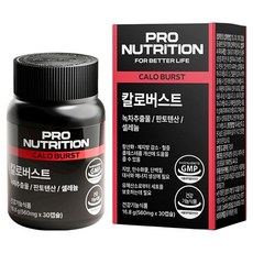 PRONUTRITION 칼로버스트 녹차카테킨 체지방 감소 도움, 30정, 1개