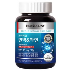 뉴트리디데이 프리미엄 면역 & 아연 27g, 90정, 1개 90정, 1개