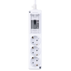 보코 고용량 4000W 배선차단용 멀티탭 3구 MJM-BSC16-3, 1개, 3m, 화이트