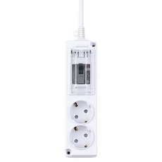 Boco 高容量 4000W 線路斷路器用 2孔延長線 MJM-BSC16-2, 1個, 1.5m