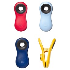 옥소 굿그립 다용도 자석 클립 4종 세트, 빨강, 하늘, 파랑, 노랑, 1세트