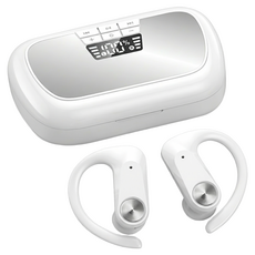 DTAudio Q2S Bluetooth 5.3 耳掛式 無線耳機 IPX5 ENC通話降噪 MP3播放 45H Playtime 白色 Q2S-W