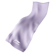 LI-NING 李寧羽球 超細纖維快乾浴巾 運動游泳速乾毛巾 100 x 30cm, 木槿紫, 1個