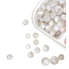 물건파는남자 고양이눈 레진 라운드 비즈 DIY 팔찌재료 10mm 홀 2.1mm, 그레이, 20개