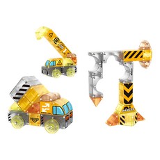 PLAYFUL TOYS 頑玩具 益智磁力積木 74片, 工程款, 1套