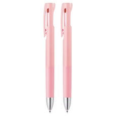 블렌 제브라 3색 볼펜 0.7mm, 핑크, 2개