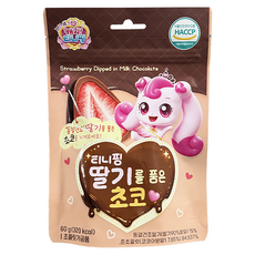 캐치티니핑 딸기를 품은 초코, 1개, 60g, 혼합맛(딸기/초코)