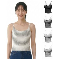 MAISON ZANZAN 條紋Bra top 4件組