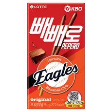 빼빼로 KBO 초코 한화 이글스, 54g, 1개