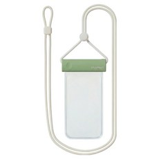 케이스틱 상단잠금 고투명 휴대폰 방수팩, 그린, 1개