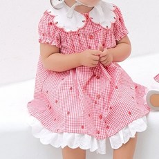 ETTOI 嬰幼兒送禮用 Jamie 草莓洋裝 + 安全褲套組