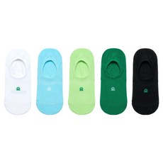 benetton 標誌Logo隱形襪5雙組