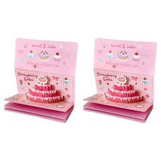러블비 입체 생일 용돈 봉투 카드, 핑크, 2개 핑크, 2개