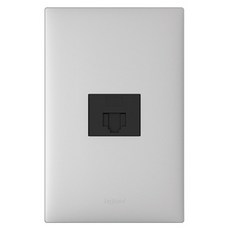 Legrand 羅格朗 Apela SIMPLE 1孔用 8P RJ45 嵌入式模組 銀色, 1個
