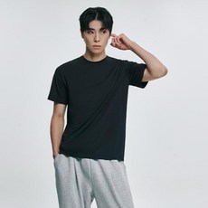 아테즈 남성용 스포츠 기능성 드라이 쿨링 스판 무지 라운드 헬스 운동 러닝 반팔티
