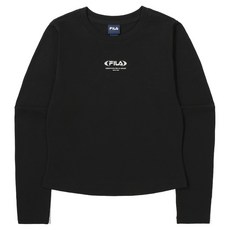 휠라 여성용 세미크롭 긴팔티셔츠 FS2RLG3151F