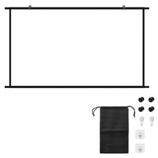 VMI 120吋掛軸式組裝布幕 附無痕釘 2個 + 膠塞 4個 + 免釘貼 2個 + 布幕掛鉤 2個 + 收納袋, 120bgm