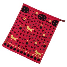 디자인이 귀여운 식탁 거즈 수건, 숲고양이 레드, 1개