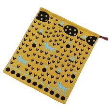 디자인이 귀여운 식탁 거즈 수건, 숲고양이 노란, 1개