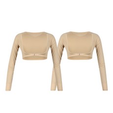 luxgolf 女用前扣短版罩衫涼感內搭衣 LX4M302W 2件組