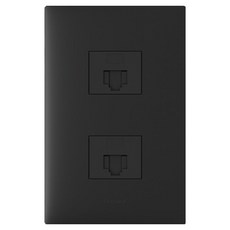 Legrand 羅格朗 Apella SIMPLE 1孔用 8P+8P 嵌入式模組 黑色, 1個