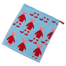디자인이 귀여운 식탁 거즈 수건, 베어블루, 1개