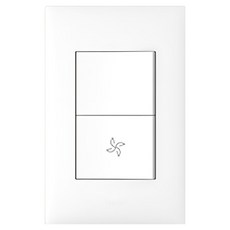 르그랑 아펠라 SIMPLE 2구 하단FAN 스위치 화이트, 1개