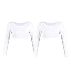 럭스골프 여성용 라운드넥 크롭 탑 쿨 이너웨어 LX3M301 2p