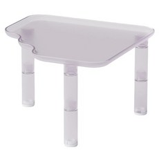 랜보어 햄스터 반투명 2단 플랫폼 FREE(21.4 x 21.4 x 13.5 cm), 퍼플, 1개