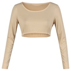 럭스골프 여성용 라운드넥 크롭 탑 쿨 이너웨어 LX3M301