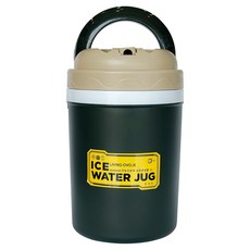 리빙오보제 보온보냉통, 1개, 3L, 카키 + 베이지