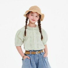 jkids 珠寶泡泡袖襯衫 J9165