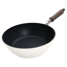 hokua 北陸 PLAIRE IH輕量不沾深型平底鍋 日本製 尊爵白, 1個, 22cm