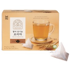 청오건강 발아 유기농 보리차 티백 한잔용, 2g, 1개, 20개입