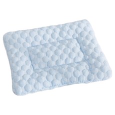 랜보어 소동물 파스텔 엠보 쿨쿠션 S(21 x 16 cm), 블루, 1개