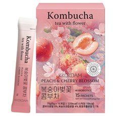Iloveflowertea 花康普茶隨身包 桃花櫻花, 1個, 15入, 5g