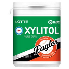 롯데자일리톨 KBO 오리지날 껌 한화 이글스, 100g, 1개