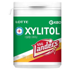 롯데자일리톨 KBO 오리지날 껌 SSG 랜더스, 100g, 1개