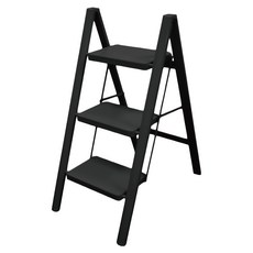 ONE HOUSE 穩固家用登高折疊梯 OH-K606-A1 典雅黑, 1個